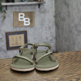 Teva Womens Original Universal Slim Lea Sport Sandal Burnt Olive Green 9M
