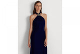 Lauren Ralph Lauren Womens Velvet Halter Gown 253882071003