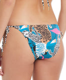 Red Carter Womens High-Flying Reversible Bikini Bottom Indigo Dye Multi Blue S