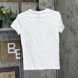 Unfortunate Portrait Womens Graphic Pizza Tee Short Sleeve UPWB-1001 White XS