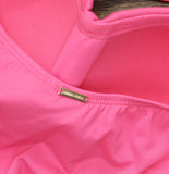 Anne Cole Live In Color Twist Front Shirred One Piece Swimsuit Pink Glow 8