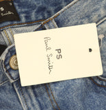 PS Paul Smith Mens Relaxed Fit Zip Fly Jeans Light Base Blue 33R
