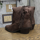 Universal Thread Womens Patsy Tall Fringe Western Boots Chocolate Brown 9.5M