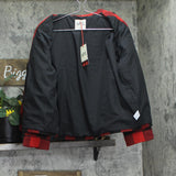 Woolrich X TGT Buffalo Check Flannel Melton Jacket 94611610 Black / Red S