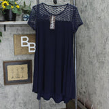 Nina Leonard Women's Sheer Dot Mesh Swing Dress L8653A