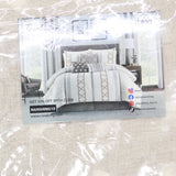 Nanshing Payton Window Curtain 2-Pack Panels with Grommet Ivory Brown 37x63