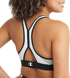 Champion Racerback Seamless Sports Bra Oxford Grey Heather / White / Black XL