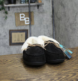 Sofora By Rockdoves Womens Sparkling Classic Moccasin Slippers Black 10M