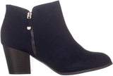 Style & Co. Womens Masrinaaf Suede Block Heel Booties MASRINAAF Navy Blue 7M