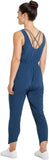 All In Motion Women's Stretch Woven Jumpsuit - 77283346 Blue S
