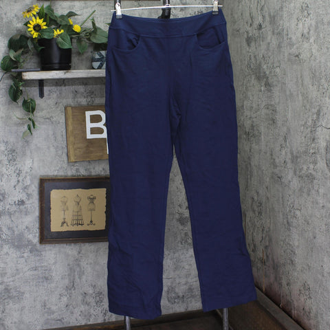 Belle By Kim Gravel Tall Ponte Baby Boot Cut Ponte Pants Twilight Blue 12 Tall