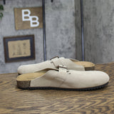 Goodfellow & Co Oswald Suede Clogs with Buckle 94504662 Taupe Brown 9