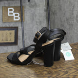 A New Day Womens Block Sal Heels 83821257 Black 8.5M