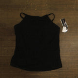 Island Escape Crochet Underwire High-Neck Tankini Top N760149 Black 12