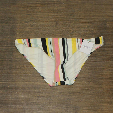 Skye Womens Standard Angelina Bikini Bottom Swimsuit Maya Stripe White XL