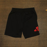 Adidas Little Boys Logo Athletic Shorts Black / Red 5