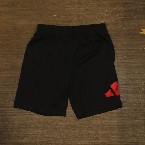 Adidas Little Boys Logo Athletic Shorts Black / Red 5