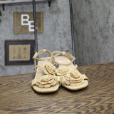 A New Day Womens Esme Floral Crochet Kitten Heels 92979007 Tan Brown 7.5M