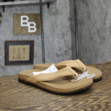 Goodfellow & Co Mens Ian Comfort Flip Flop Thong Sandals Tan Brown M (9-10)