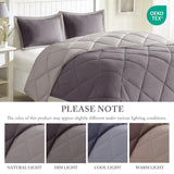 Madison Park Alternative Comforter Set 3M 3-Piece Charcoal / Grey Full / Queen