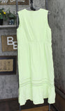 Isaac Mizrahi Live! Bridgehampton Gauze Sleeveless Dress Tranquil Green PM