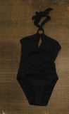 Lauren Ralph Lauren Womens Macrame-Ring High-Neck One-Piece Swimsuit Black 6