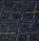 Adrianna Papell Size Beaded Sleeveless Wide Leg Jumpsuit Light Navy Blue 16W