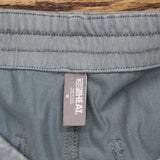 32 Degrees Womens Knit Stretch Elastic Waist Twill Pant 1797439 Blue Green M