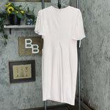 Calvin Klein Womens Crepe Chiffon Sheath Dress 166090b8dc978c Blossom Pink 4