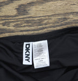 DKNY Twist Front Tankini Top Swim Bikini DIMKS208 Black L