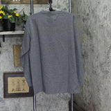 Blue Ice Mens Waffle Knit Thermal Long Sleeve Shirt Charcoal Gray XL