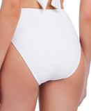 Sanctuary Womens Refresh Rib High Rise Bikini Bottom SARR25552 White M