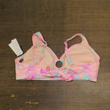 Salt Cove Womens Plus Size Tie-Dyed Bikini Top Wave Multi Pink 3X (22/24)
