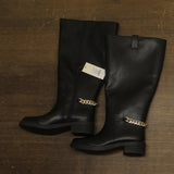 A New Day Chain Accent Mid-Calf Boots with Memory Foam Insole Black 8.5M-WC