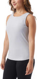 32 Degrees Womens Mini Ribbed Tank Top with Built in Bra 1760130