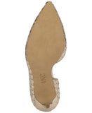 INC International Concepts Kenjay d'Orsay Pumps Stiletto Heels Gold Woven 8M
