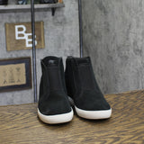 Sorel Out N About Pull-On Wedge Sneakers 2058651 Black / Sea Salt 6M