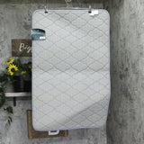 Broadhaven Memory Foam Rectangle Padded Bath Rug Lustrous Steel Gray 24x38