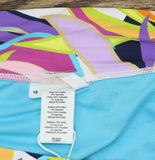 Bleu Rod Beattie Skirted Hipster Bottom Swim Living Color Print Blue Multi 10