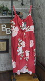 City Chic Trendy Plus Size Lotus Love Faux Wrap Dress Sacred Lotus Red 14W