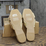 Journee Collection Serlina Foam Slide Low Block Heel Sandals Gold Yellow 8M