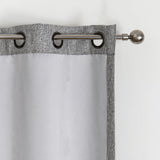 Max Blackout Campbell Grommet Blackout Single Curtain Panel Gray 50x95