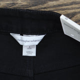 Christopher & Banks  Womens Straight Leg Relaxed Fit Jeans Black 6 Short