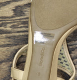 Style & Co Step N Flex Vacanzaa Wedge Sandals 10020541800 Cream Raffia Brown 8M