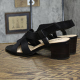 Bella Vita Women's Block Heel Sandal Heeled Shoes JODI Black 11W