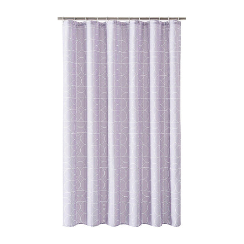 No. 918 Roswell 13 Piece Shower Curtain Set 167171c0c70e2b Purple 70" x 72"
