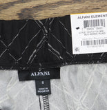 Alfani Womens Ribbed Wide-Leg Pull-on Pants 100131741MS Black Monic Plaid S