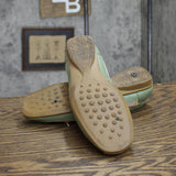 Nickels Soft Womens Vintage Tangle Tie Poron 4000 Flats Green Multi 6.5M
