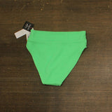 Salt + Cove Juniors Ribbed Banded High-Waisted Swim Bottoms Mint Tea Green S