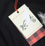 Woolrich X TGT Pattern Quilted Snap Closure Jacket Shacket Black / White 2XL